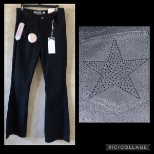 Pastels Women's Juniors Black Jeans Size 15/32(W35”;R12;I30”)